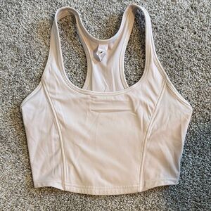 Vitality Cream Cropped Tank size medium